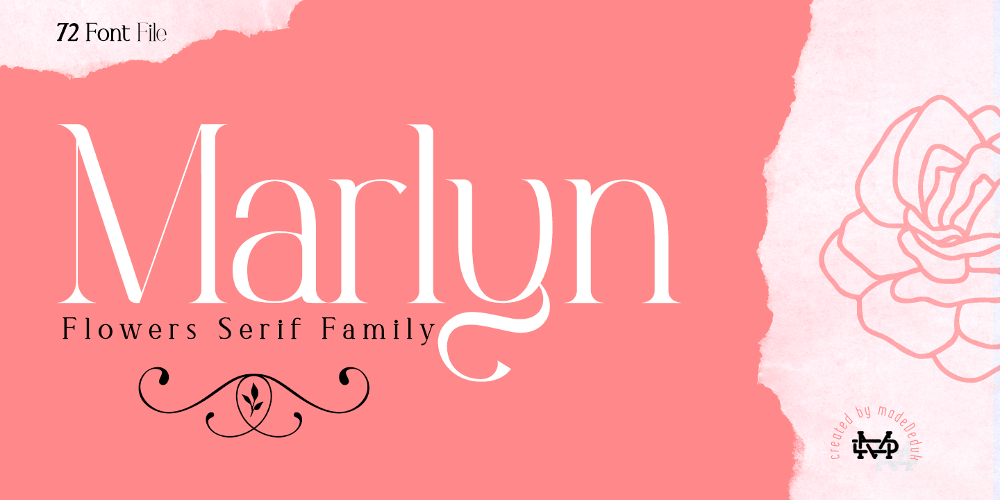 Beispiel einer Marlyn Flo-Schriftart #1